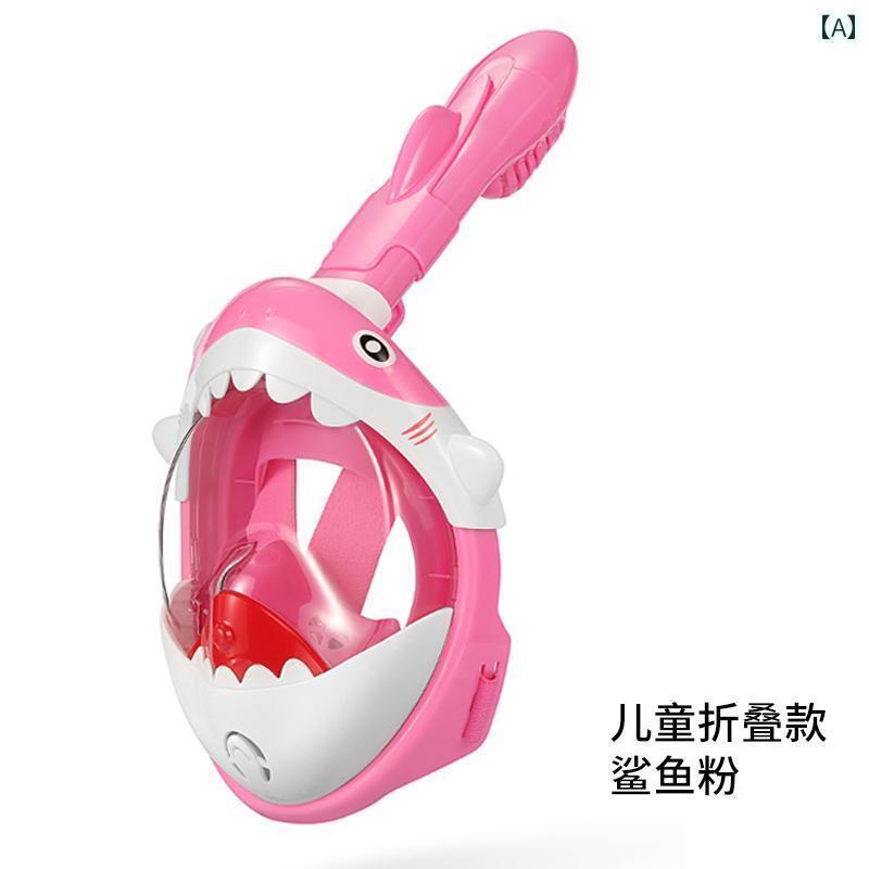 シュノーケリング　ゴーグル　スポーツ フルフェイスの 水中 ダイビング ゴーグル 呼吸 器 子供 専用の..
