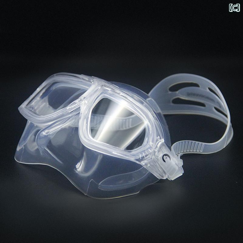 シュノーケリング ゴーグル スポーツ Miaodiving 神 マーメイド 防水 マスク フリー ダイビング 透明 マスク低 容量