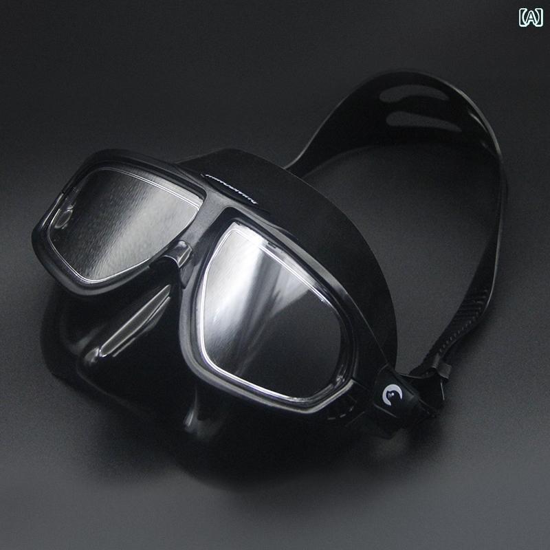 シュノーケリング　ゴーグル　スポーツ Miaodiving ゴッド マーメイド プロ フリー ダイビング マスク 透明 マスク低 容量 防水