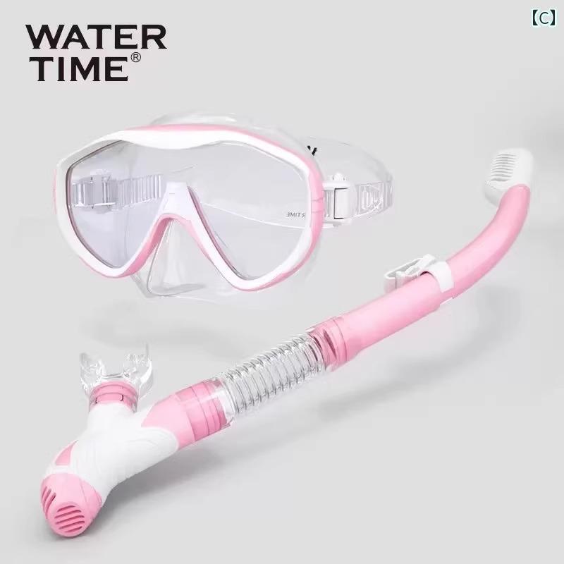 シュノーケリング ゴーグル スポーツ WaterTime 子供用 ダイビング ゴーグル シュノーケリング 3つの 宝物 マスク スイミング 水中 グラス 用品