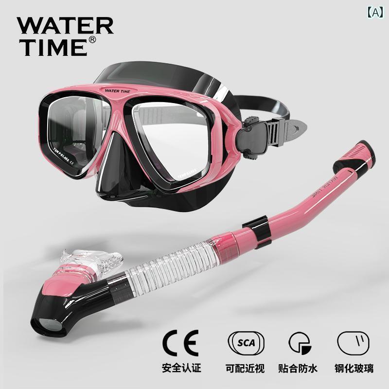 シュノーケリング　ゴーグル　スポーツ WaterTime シュノーケリング 3つの 宝物 近視 ダイビング グラ..