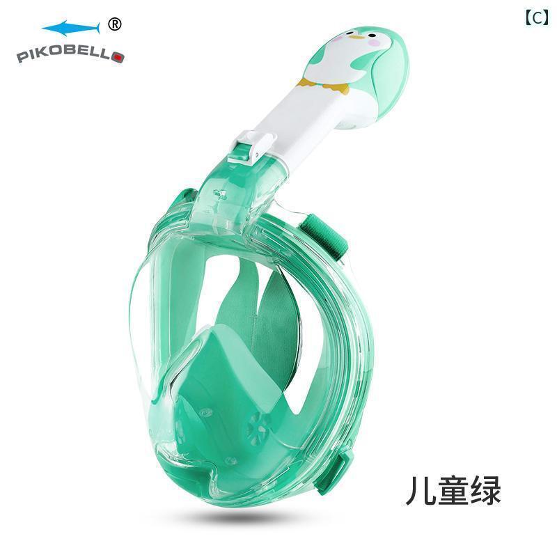 シュノーケリング ゴーグル スポーツ ダイビング ミラー 呼吸 管 装置 子供用 近視 フルフェイス フル ドライ 水泳 器材 シュノーケリング 三 宝 マスク