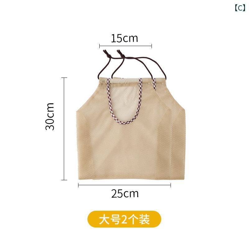 袋　メッシュ　ネット 生 姜と ニンニクの 保存 ネット レトロ 玉ねぎ バッグ 小さ...