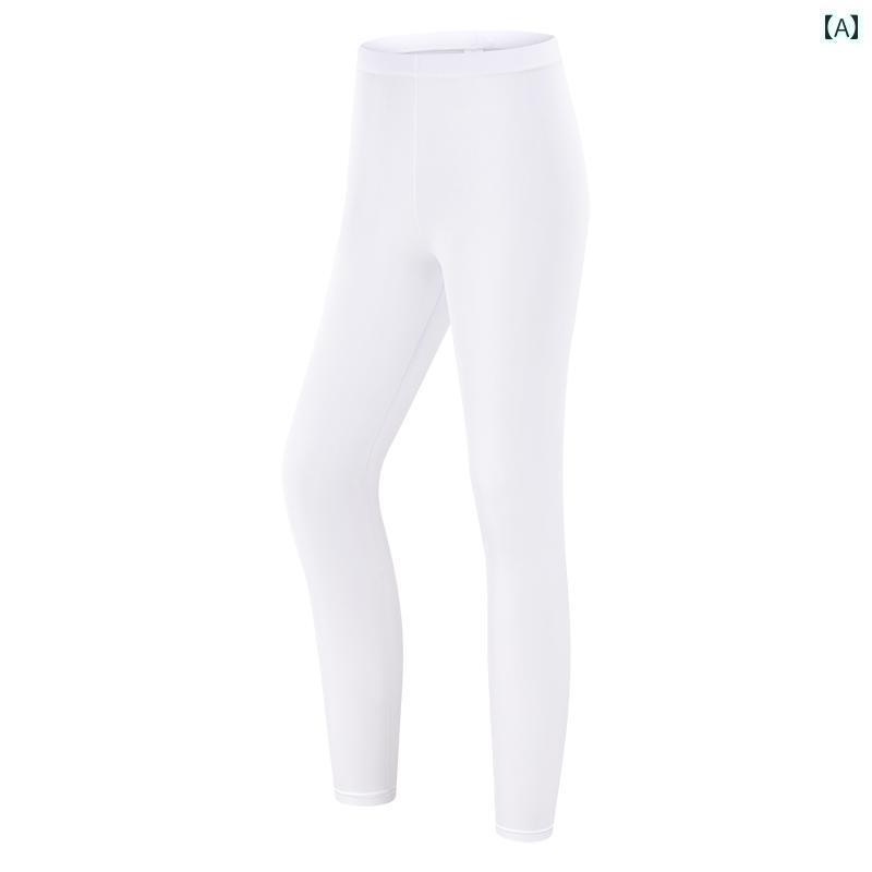 ゴルフ　ウェア　子供 夏用 ゴルフウェア 冷感 日焼け防止 レギンス 子供用 伸縮性 九分丈 ゴルフ パンツ