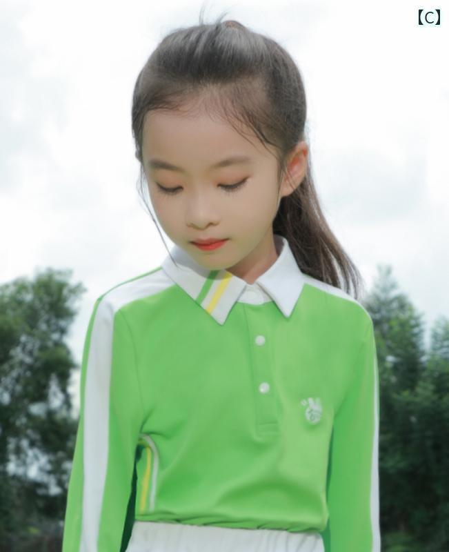 ゴルフ　ウェア　スポーツ ZG 6 ゴルフ 男の子と 女の子 衣類 子供用 スポーツ スーツ 長袖 ストレッチ Tシャツ トップ 白 ズボン
