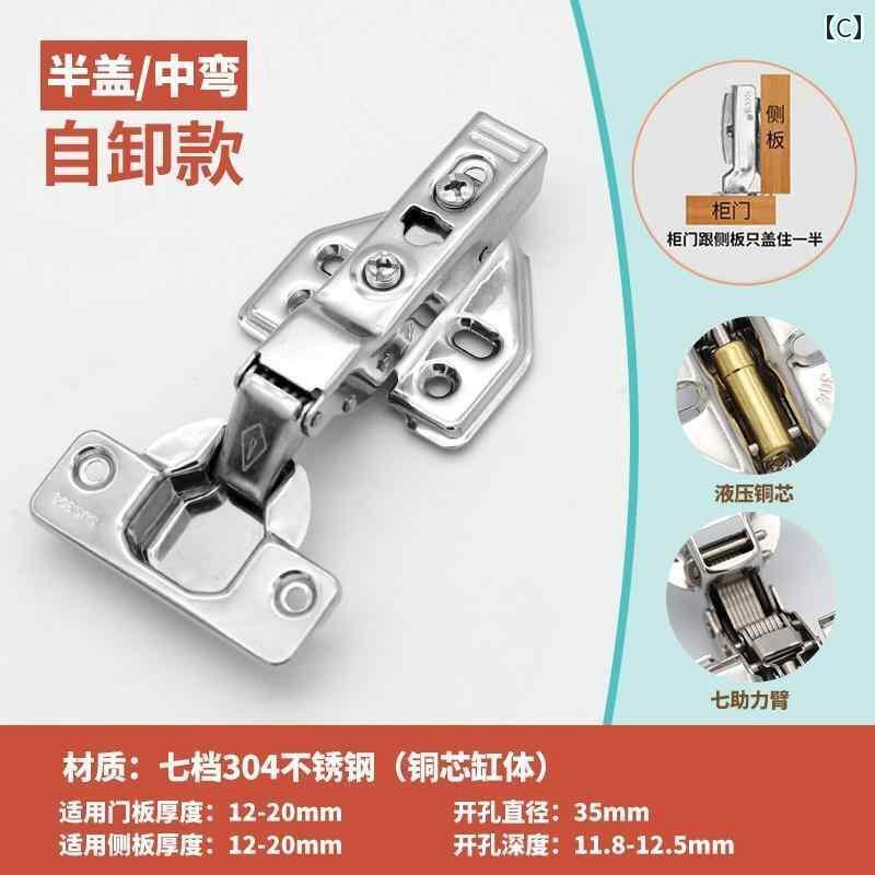 ヒンジ　ステンレス　ドア 304 ステンレス ヒンジ 油圧 ダンピング サイレント バ...
