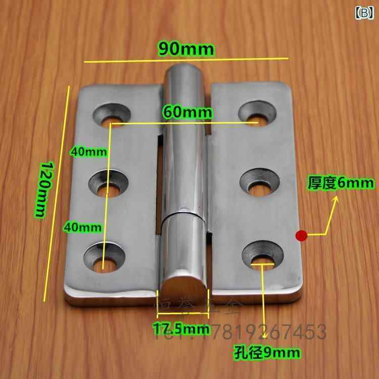 ヒンジ　ステンレス　ドア 304 ステンレスの 頑丈な ヒンジ 厚手 工業用 機械 設備 配電 盤 ヒンジ高 ..