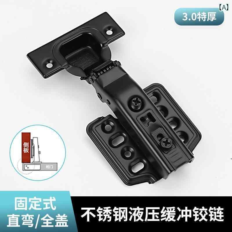 ヒンジ　ステンレス　ドア 防 錆 ブラック 極厚 標準 304 ステンレス サイレント バッファー ダンピン..