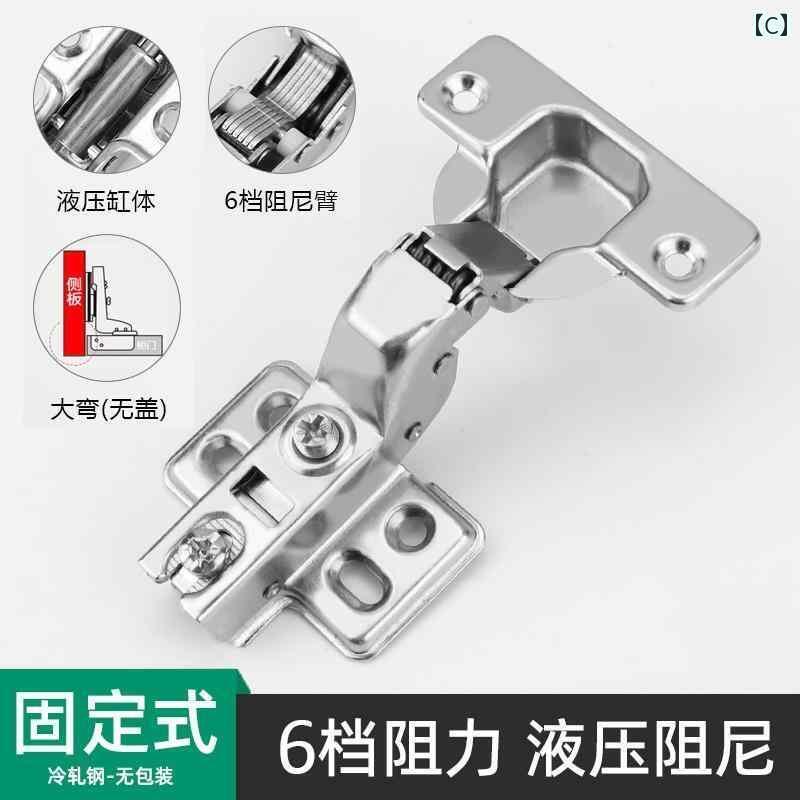 サポートシェアグローバルのヒンジ　ステンレス　ドア ヒンジ 304 ステンレス スチール ワードローブ 航空 機 ミッド ベンド スプリング ダンピング バッファー ドア ブルヘッド キャビネット｜アングル3