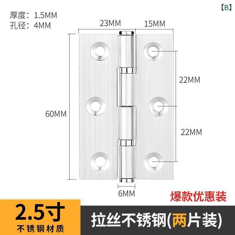 金具　取付　ヒンジ ステンレス製 折りたたみ 式 ハードウェア ドアヒンジ 木製 ドア 母子 4インチ 5イ..