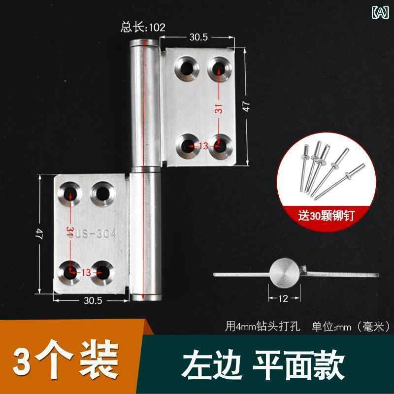 金具　取付　ヒンジ 浴室 ドアヒンジ トイレ ドア ステンレス ヒンジ 古風 スタイル アルミ 合金 折り..