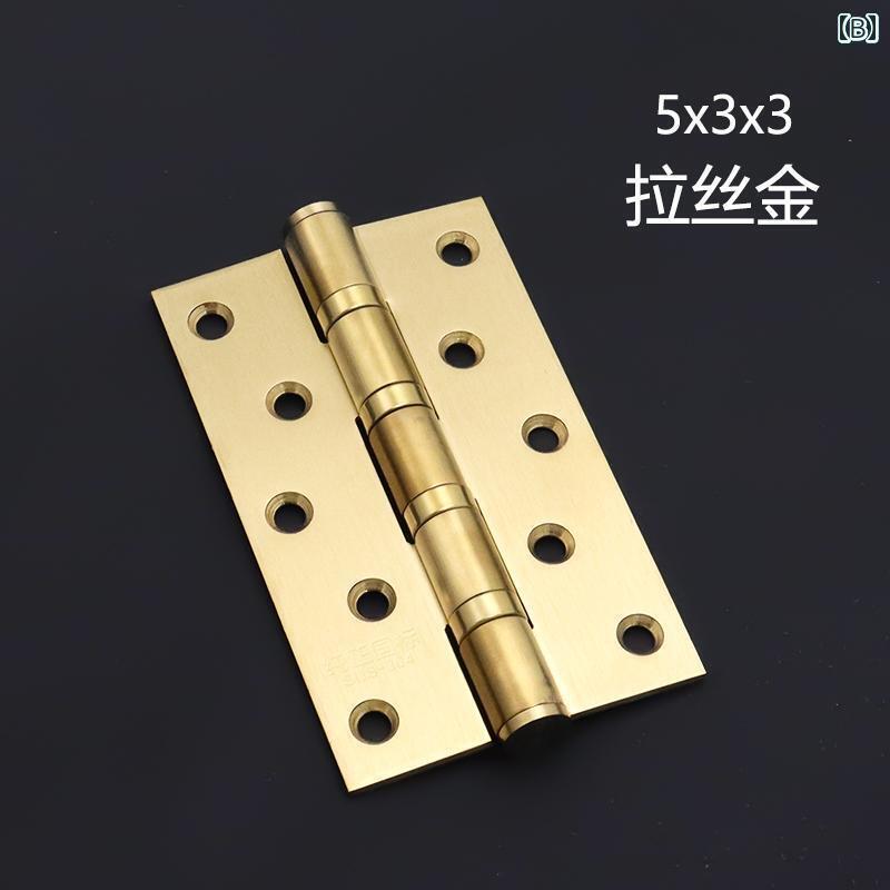 金具　取付　ヒンジ 304 ステンレス ヒンジ 木製 ドア ハウス 4インチ 5インチ サイレント ベア リング..