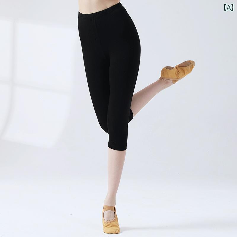 レディース　エクササイズ　パンツ モダン ダンス 七分丈 式 ベーシック パンツ 九分丈 トレーニング ..