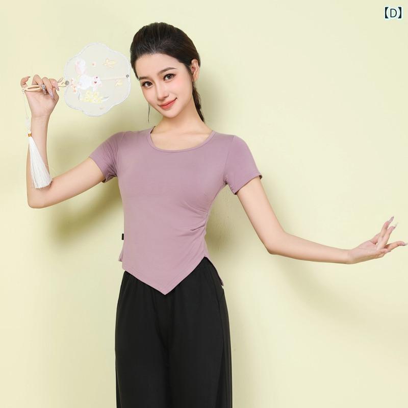 レディース　エクササイズ　パンツ 女性用 練習 着 トップス モダン ダンス 衣装 スーツ 大人 学生用 ボディ トレーニング 服 美術 試験