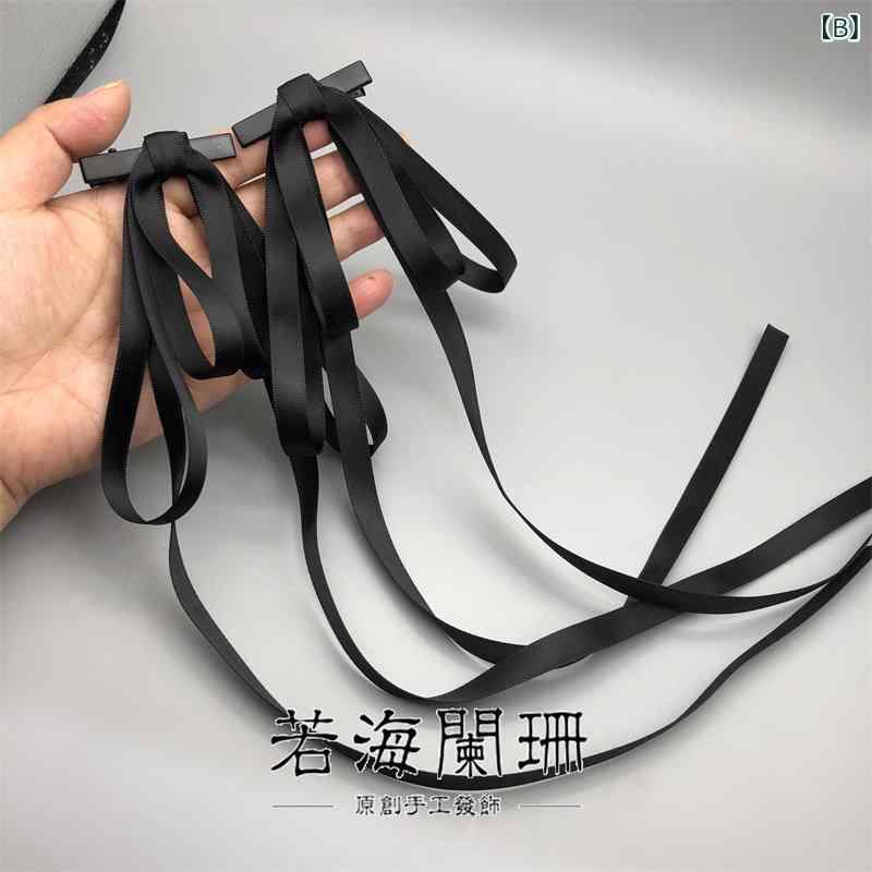 リボン　アクセサリー　かわいい 2 次元 バレエ リボン ボウ ヘア アクセサリー 垂...