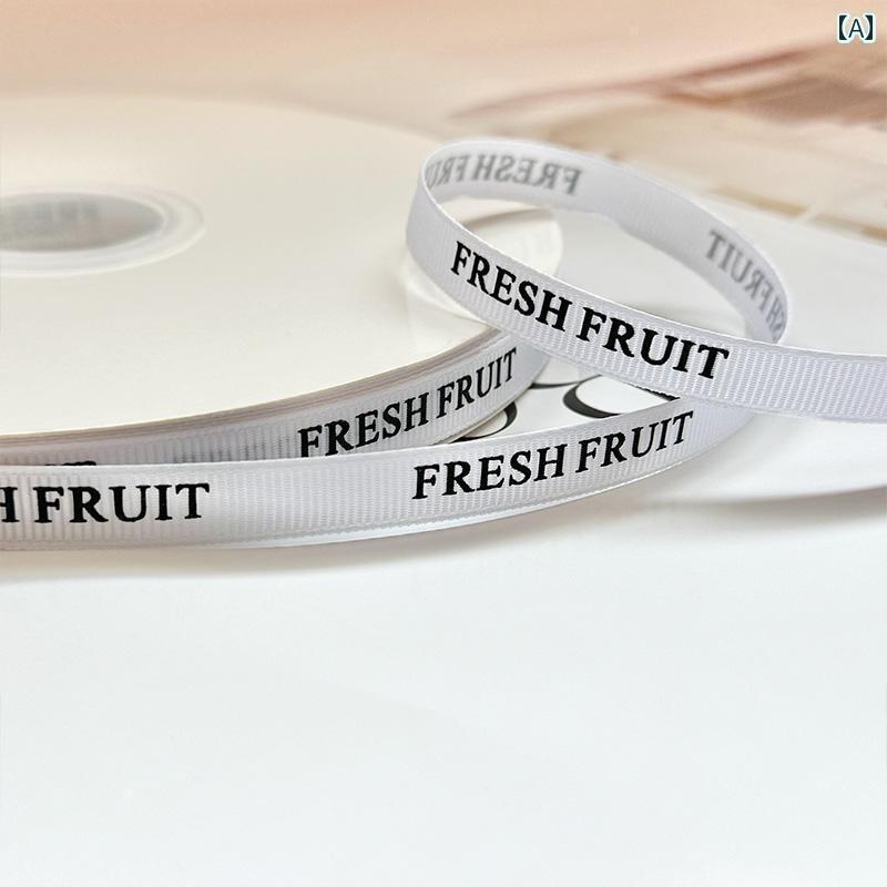 リボン　アクセサリー　ロープ 1 cm さわやか フルーツ ショップ リボン ギフト ボックス タイ 箱 全体..