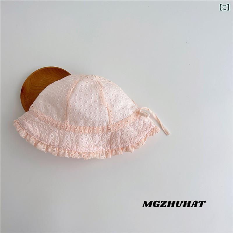 リボン　アクセサリー　ロープ ベビー フィッシャーマン ハット 春秋 薄手 女の子 ...