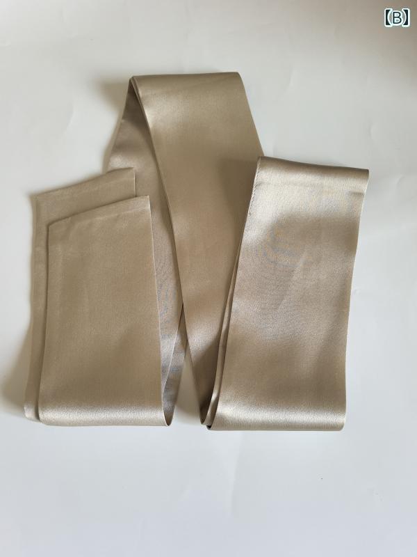 リボン　アクセサリー　ロープ 厚手 シルクスカーフ 100 % マルベリー シルク 二 重層 レディース スカ..