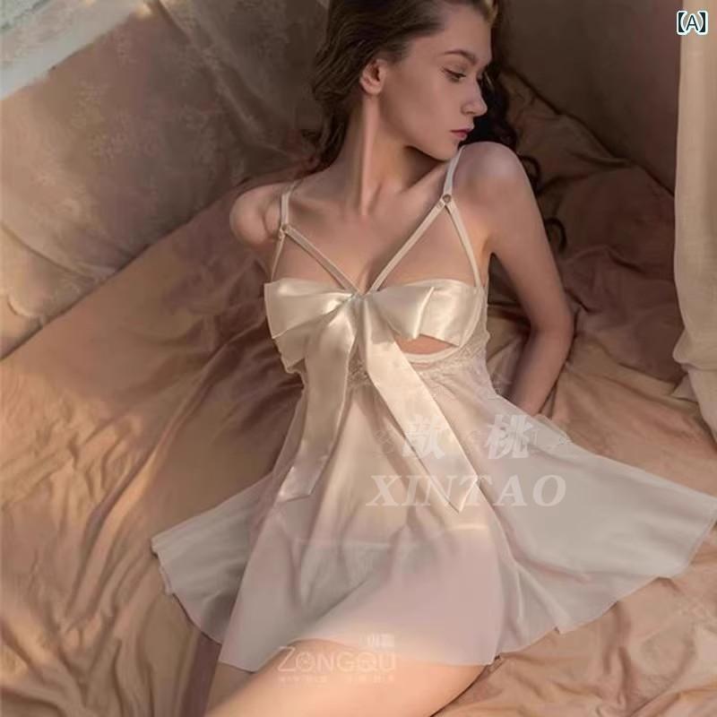 レース　キャミソール　トップス 2025 ナイト ドレス レディース 春秋 夏の 魅惑的 冷感 ホット 薄手 ハイエンド デザイ スタイル レース サスペンダー パジャマ(4.0)
