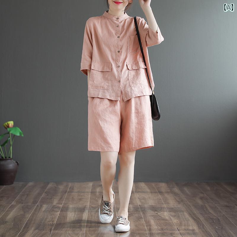 レディース　カジュアル　ウェア カウンターではの 婦人服 の 一掃 で スタイリッシュな コットンと リ..