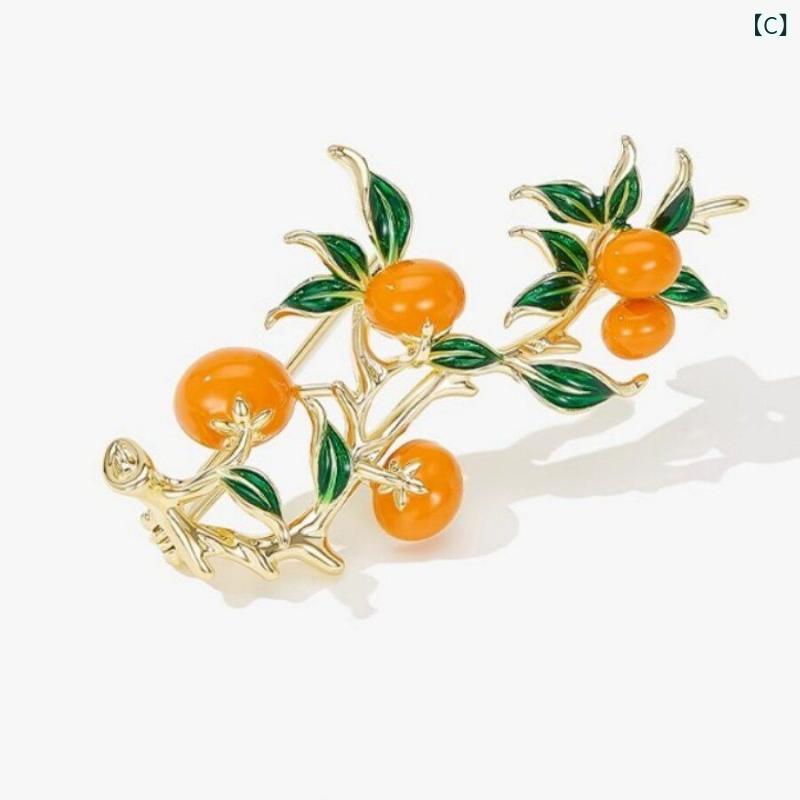 アクセサリー　パール　ジュエリー 文学的な グリーン ジャスミンの ブローチ 花 ...