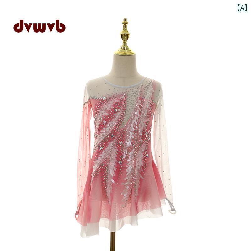 フィギュア　スケート　トレーニング フィギュア スケート 専門 パフォーマンス 服 Costen 子供用 大人用 女性用 スカート A 512