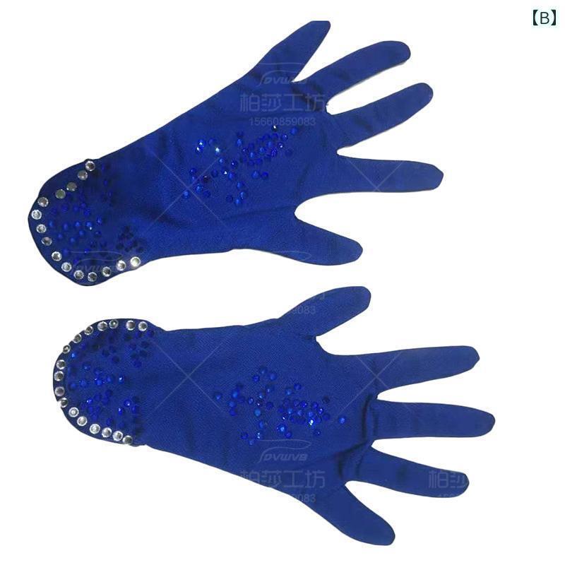 フィギュア　スケート　トレーニング Zhuobao フィギュア スケート マジック グローブ マルチ カラー ホット ラインストーン シリーズ メンズと レディース 起毛 暖かい 良い a 5