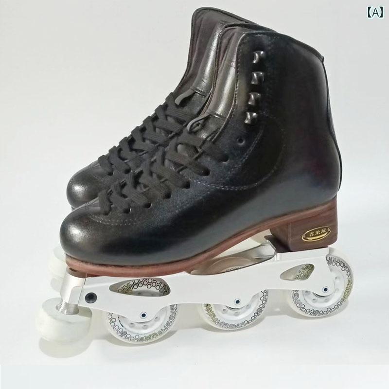 フィギュア　スケート　トレーニング 品質 BE VE / Bibbster フィギュア スケート イン ライン セット ダンス シューズ ローラー ホイール スタンド