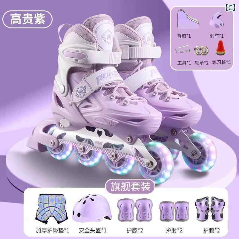 フィギュア　スケート　トレーニング 子供用 ローラー スケート 男の子と 女の子用の 初心者向け プロ ..