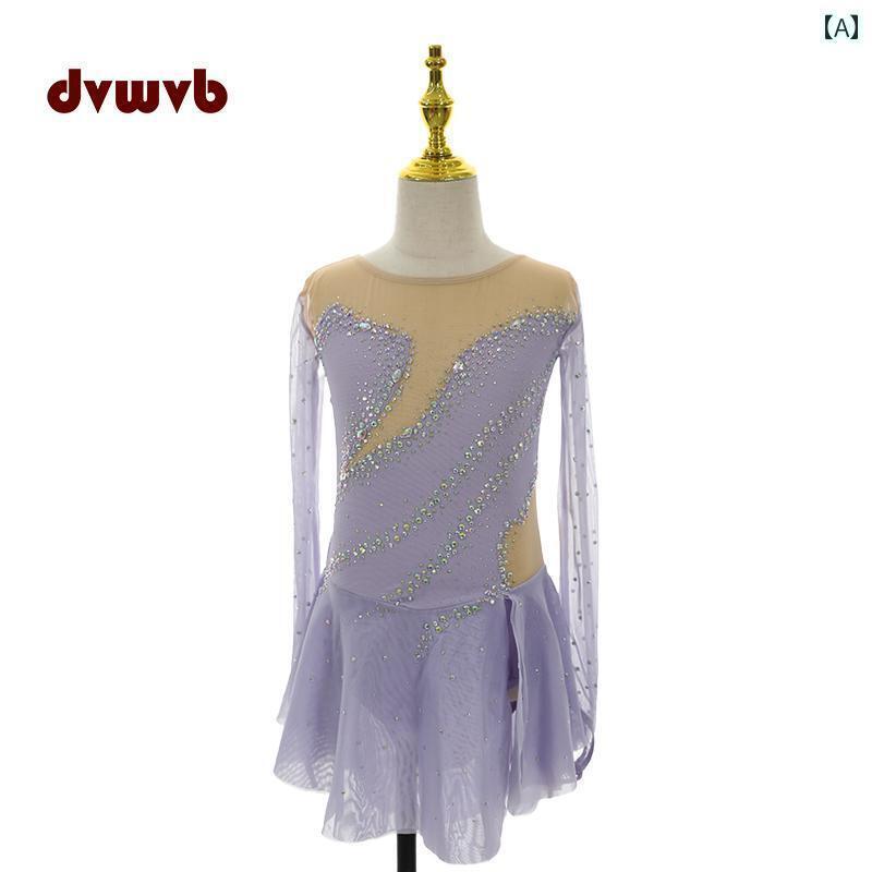 フィギュア　スケート　ウェア フィギュア スケート 専門 パフォーマンス 服 アイス Costen 子供用 大..