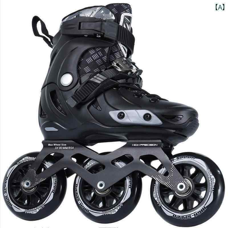 フィギュア　スケート　トレーニング BMXG プロの 子供用 スピード スケート 大きい 3 輪 ローラー レ..