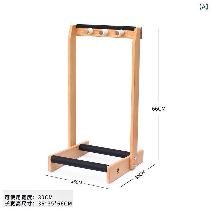 テニス　グッズ　トレーニング 無垢材 バドミントン ラケット ラック テニス 収納 学校用 モバイルディ..