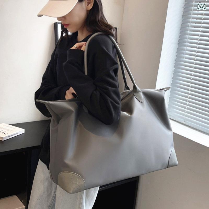 VANESSA BRUNO - レディース　バッグ　トート 大容量の ショルダートートバッグ 女性用 出張 通勤 おしゃれで 多機能 マタニティ用 ポータブル 収納 バッグ 短 距離 旅行用 荷物