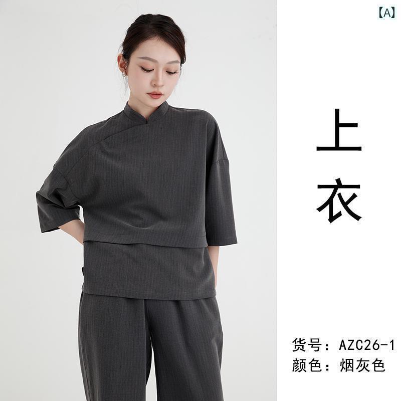 作業着　ウェイター　スタッフ Estein 新型 チャイナ風 ウェイター 作業着 中華 料理 店 スタイル ホテ..