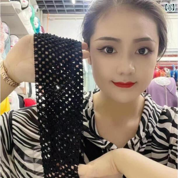 ターバン　帽子　スカーフ ムース スカーフ 通気性 包帯 ベース キャップ メッシュ 伸縮性 ヘッド バン..