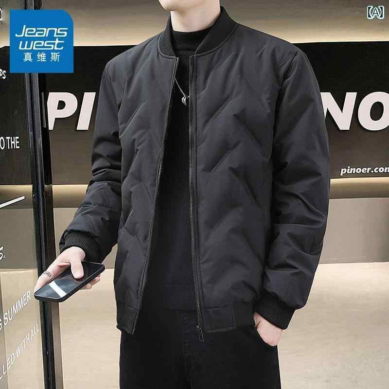 パーカー　メンズ　ジャケット Jeanswest コットンコート メンズ 冬 2025新 スタイル 軽量 防寒 暖かい..