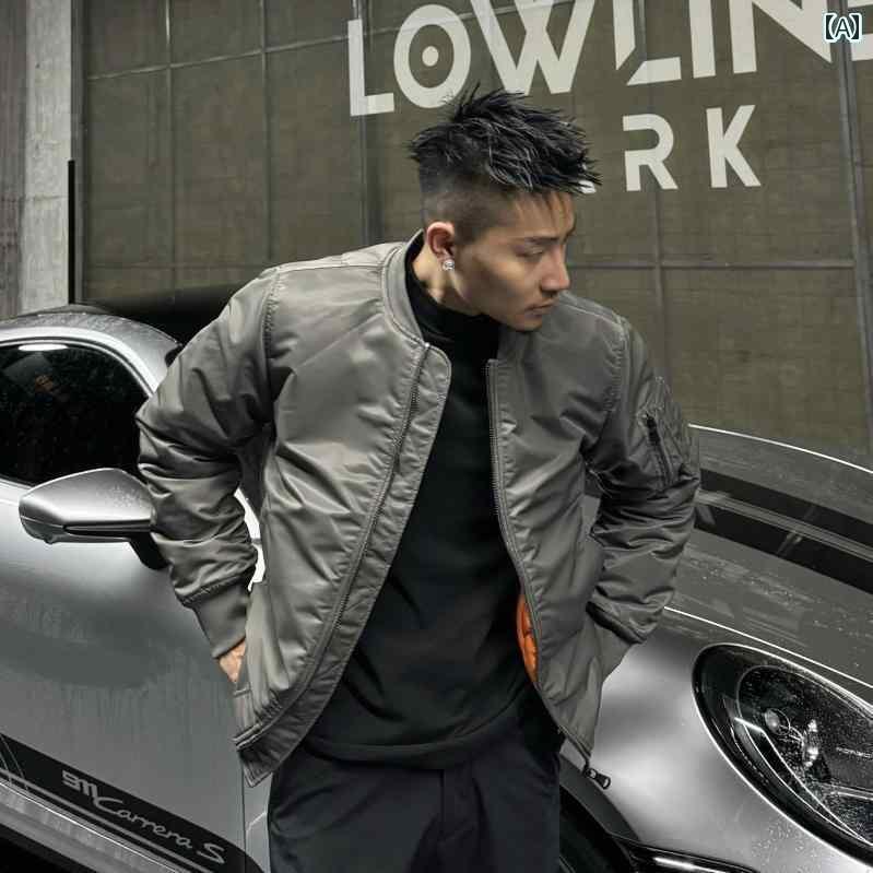 パーカー メンズ ジャケット アメリカ製 ma 1 パイロット ジャケット メンズ 3 プルーフ 厚手 コットンジャケット クール コート 高級 ワークウェア ...