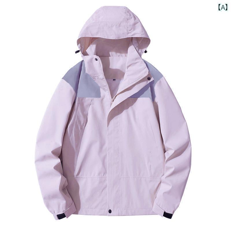 パーカー メンズ ジャケット メンズ レディースの 見栄えの 良い アサルト ジャケット アウトドア スリーインワン 2025年の新 スタイル 冬用 裏起毛 厚手 防風性と 防水