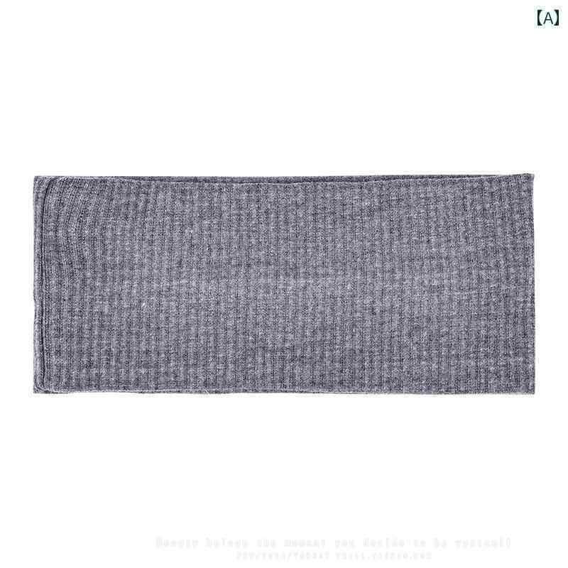 ターバン　帽子　スカーフ アメリカン レトロ ニット 伸縮性 ヘッド バンド 女性用 グレー シンプル ス..