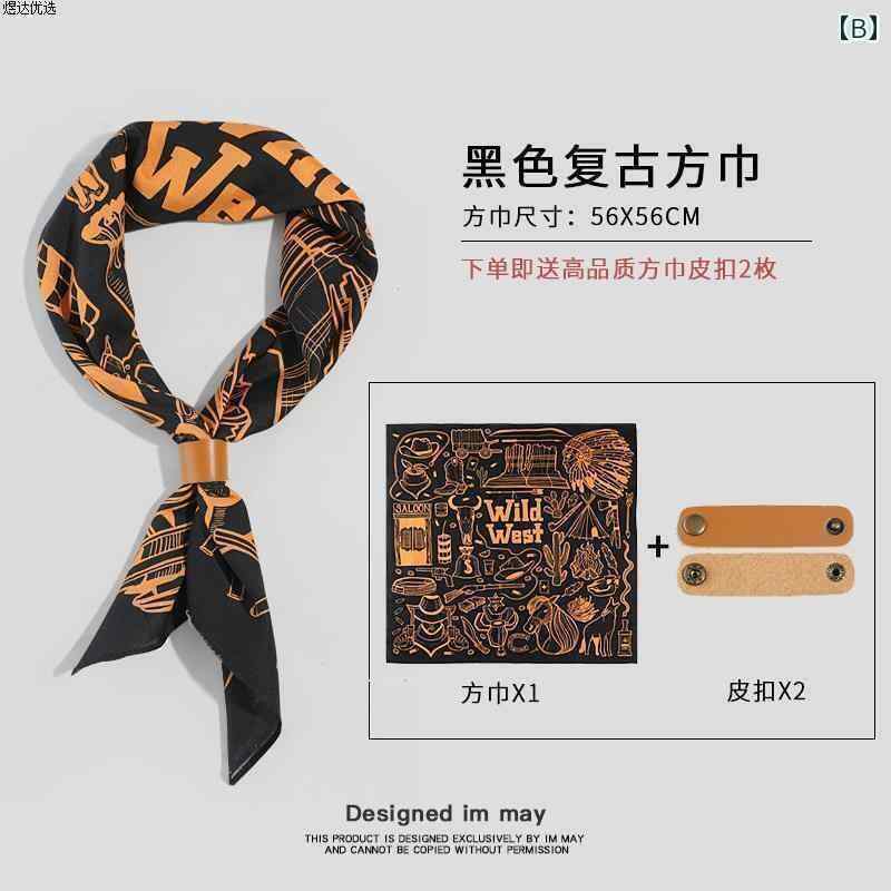 ターバン　帽子　スカーフ アメリカン レトロ スカーフ ウエスタン カウボーイ ウェア 小さい コットン..