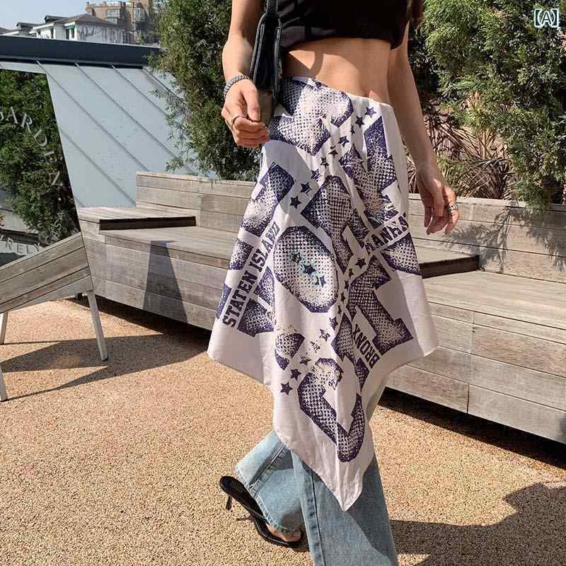 ターバン 帽子 スカーフ Youxi Island アメリカン レトロ コットン シルク スカーフ チューブ トップ 女性用 ジーンズ ベルト 付き ヒップ ホップ ヘッド 男性用