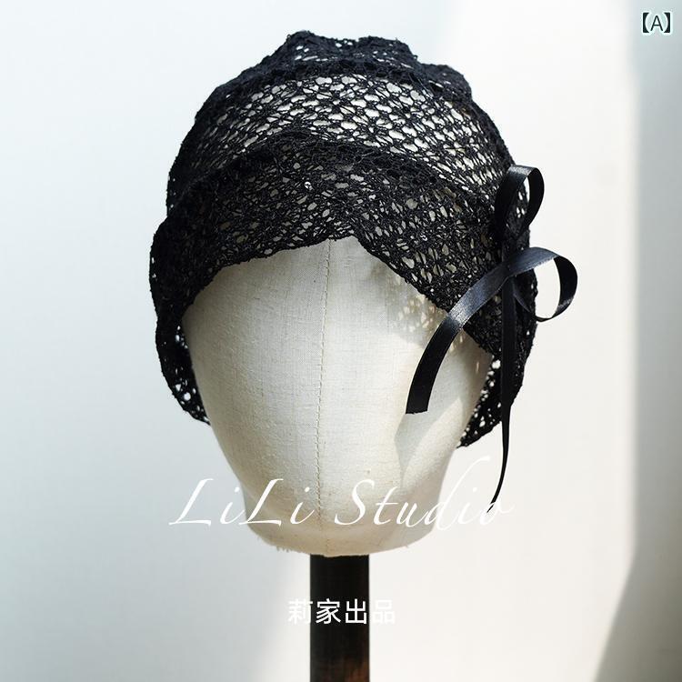 ターバン 帽子 スカーフ 韓国 産の 薄手 綿 リネンの 細かい メッシュ パイル 帽子 美しい 波 柔らかい 女の子 プルオーバー 防寒 エアコン スカーフ