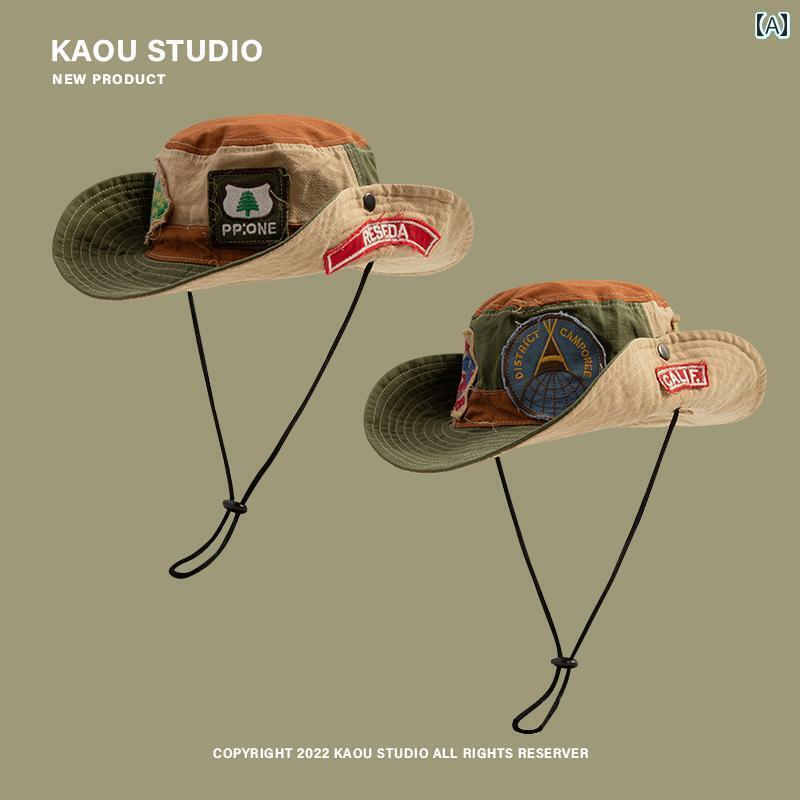 ターバン　帽子　スカーフ 和 パッチ ウォッシュド レトロ 親子 フィッシャーマン ハット レディース ..