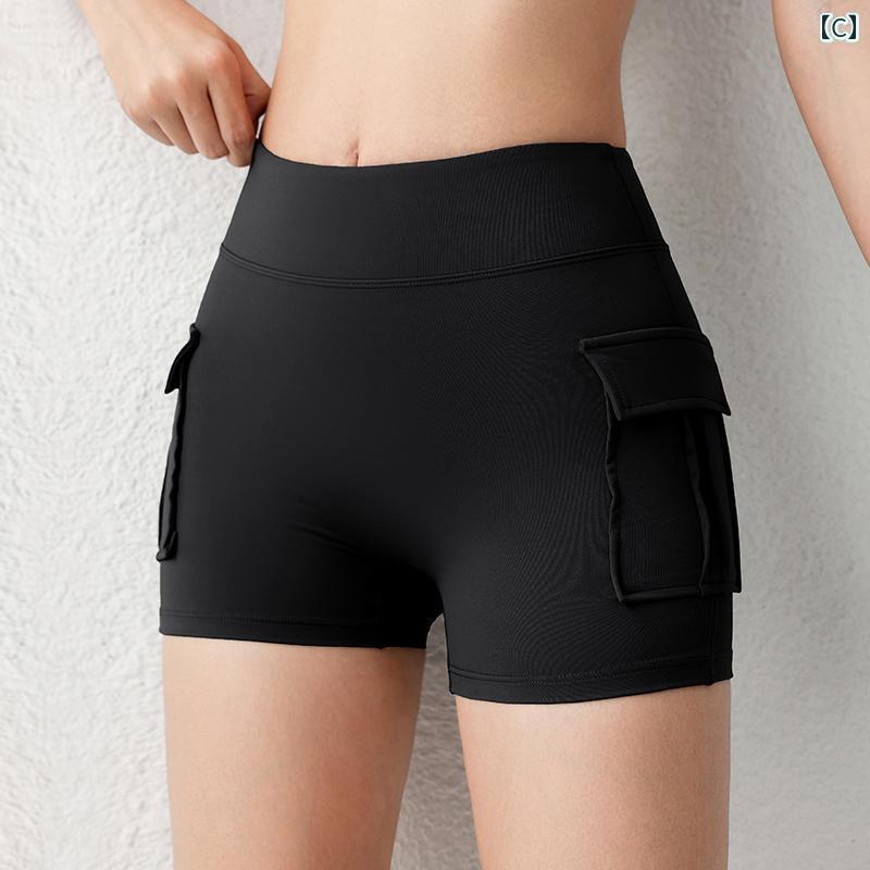 レディース　スカート　かわいい 2025 春夏 ポケット 付き フィットネスショーツ ハイウエスト ヒップ ..
