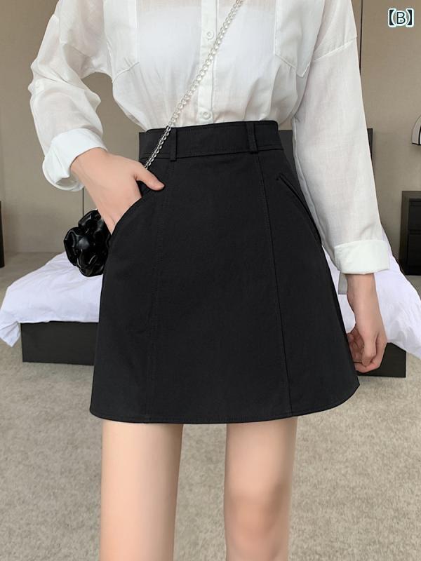 レディース　スカート　かわいい ミリタリーグリーン デニムスカート 大きめ サイズ ファッション ホッ..