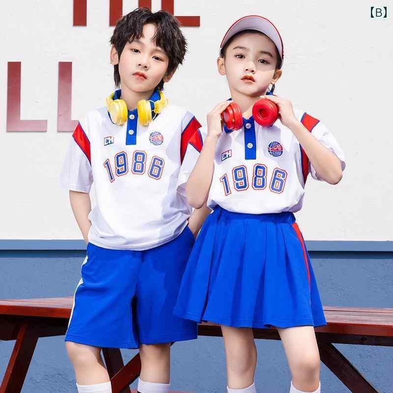 子供服　ダンス　ヒップホップ 小学生向け 子供の 日の チアリーディング パフォーマンス 服 子供用 バ..