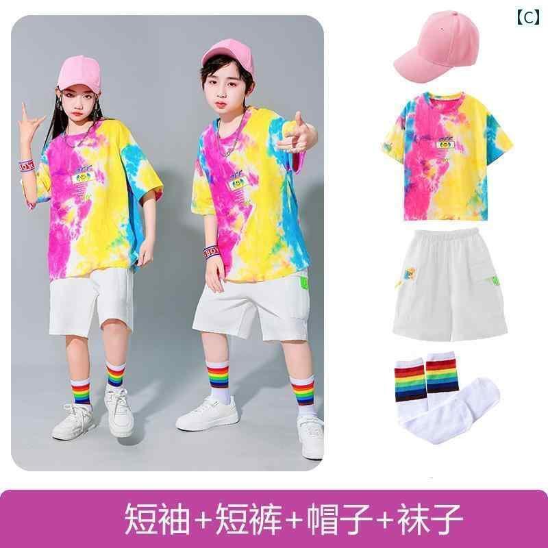 ストリート　子供　ダンス 子供の 日 幼稚園 チアリーディング パフォーマンス 服 小学校 運動 会 子供..