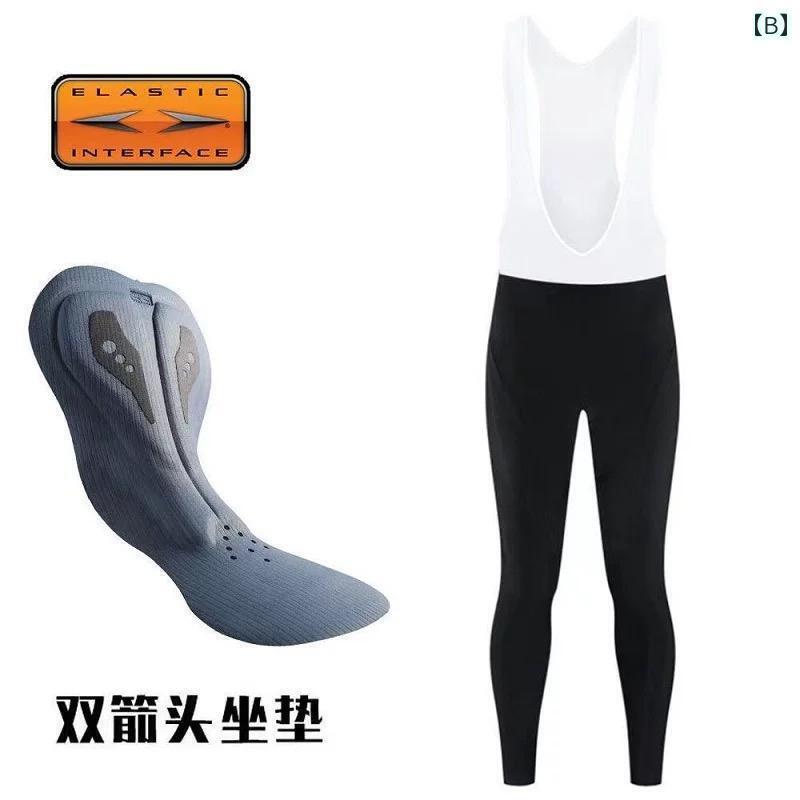 サイクリング　ビブ　メンズ の スポット 無地 ダブル 矢印 シート クッション サイクリング ストラッ..