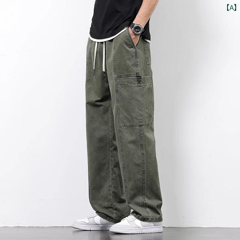 メンズ　ズボン　カジュアルパンツ Jeanswest / ジーンズ ウェスト アメリカン ワークウェア カジュアル パンツ メンズ 春夏 ワイド レッグ ストレート ロング