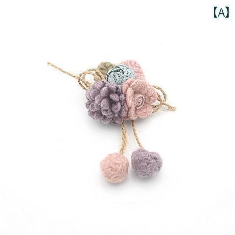 ぬいぐるみ アクセサリー かわいい 秋冬 森の レトロ ブローチ レディース セーター カーディガン コート アクセサリー コサージュ 装飾 スカーフ ショール...